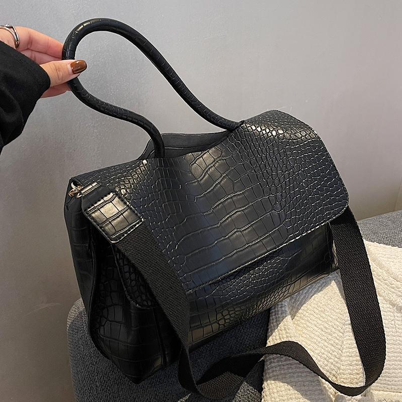 Fashion Women' Leather Briefcase Large Capacity Lightweight Textured Office Bags for Women Trendy Female Executive Suitcase