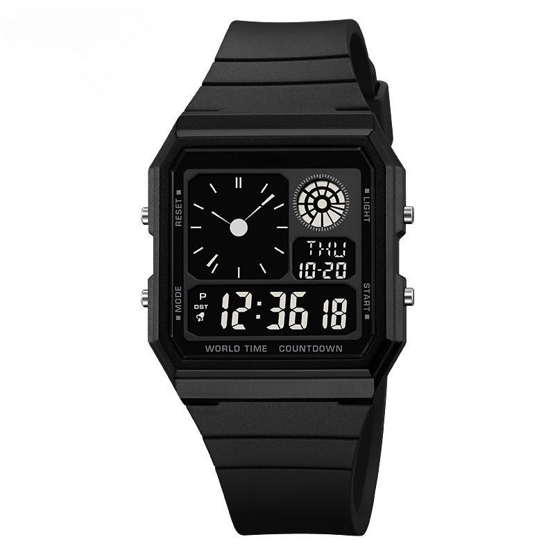 Sports Watch Summer Time Students Waterproof Outdoor Simulated Pointer Electronic Wristwatch