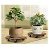 A84X-Round Plant Cart With Heavy-Duty Metal Lockable Wheel Rack, Suitable For Indoor/For Outdoor Plants