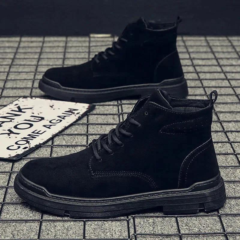 Fashion Classic High Top Men's Shoes 2024 Spring and Autumn New Fashion Trend Casual Shoes Campus Style Student Running Sports Shoes