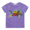 Wild Kratts Pony RainbowDash Cartoon T-shirt 100% Short Sleeve Tshirt Camisetas Cotton Anime Tee-shirt Kawaii Children Clothing