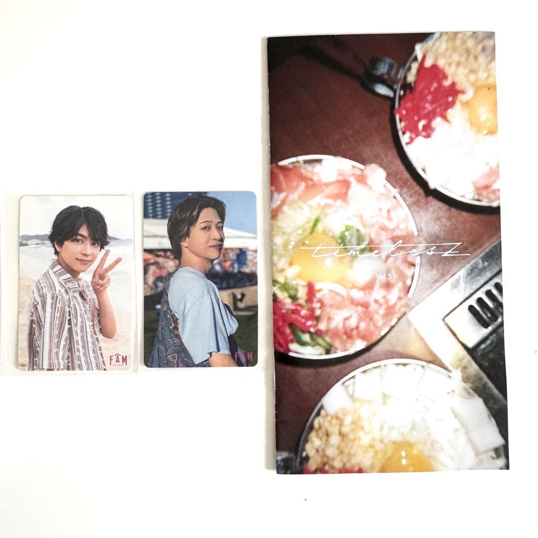 

[USED] timelesz Hawaii FAM Trading Card Teranishi, Sato Shori, Hara Yoshitaka, Inomata Shudo Newsletter