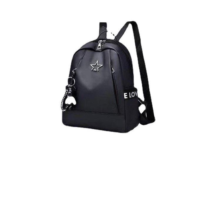 Mochila de Moda Estilo Coreano 2023, Tela Oxford, con Diseño Transpirable y Colgante de Oso