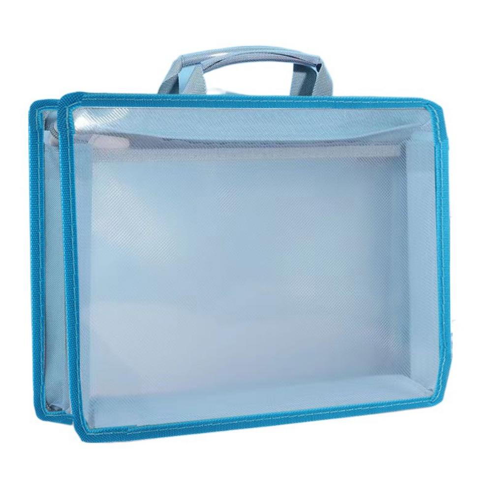 Large Capacity Portable Documents Bag Thickened Plastic File Organizer  Students