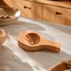 Küchenhelfer für Teigtaschen Holzbrötchenform mit Griff, Manuelles Baozi-Pressform, Backzubehör Einfache DIY Ravioli Teigpresse