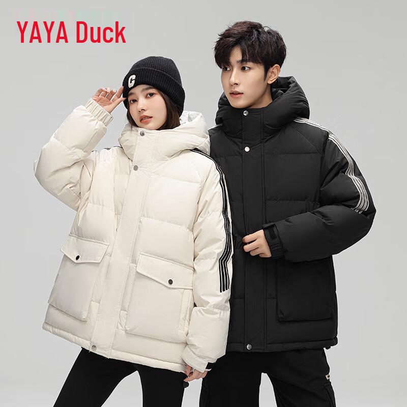 YAYA Unisex Short Hooded Down Jacket