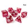 Multifaceted Digital Dice Set Double Colors Acrylic Table Game Opaque Polyhedral Dices for DND Dice Tabletop Role-Playing Game