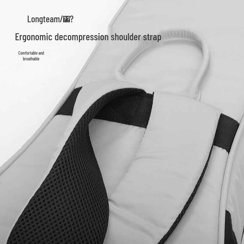 Langting 30mm Padded Electric Guitar Backpack with Plush Lining, Dual Shoulder Straps, and Gig Bag.