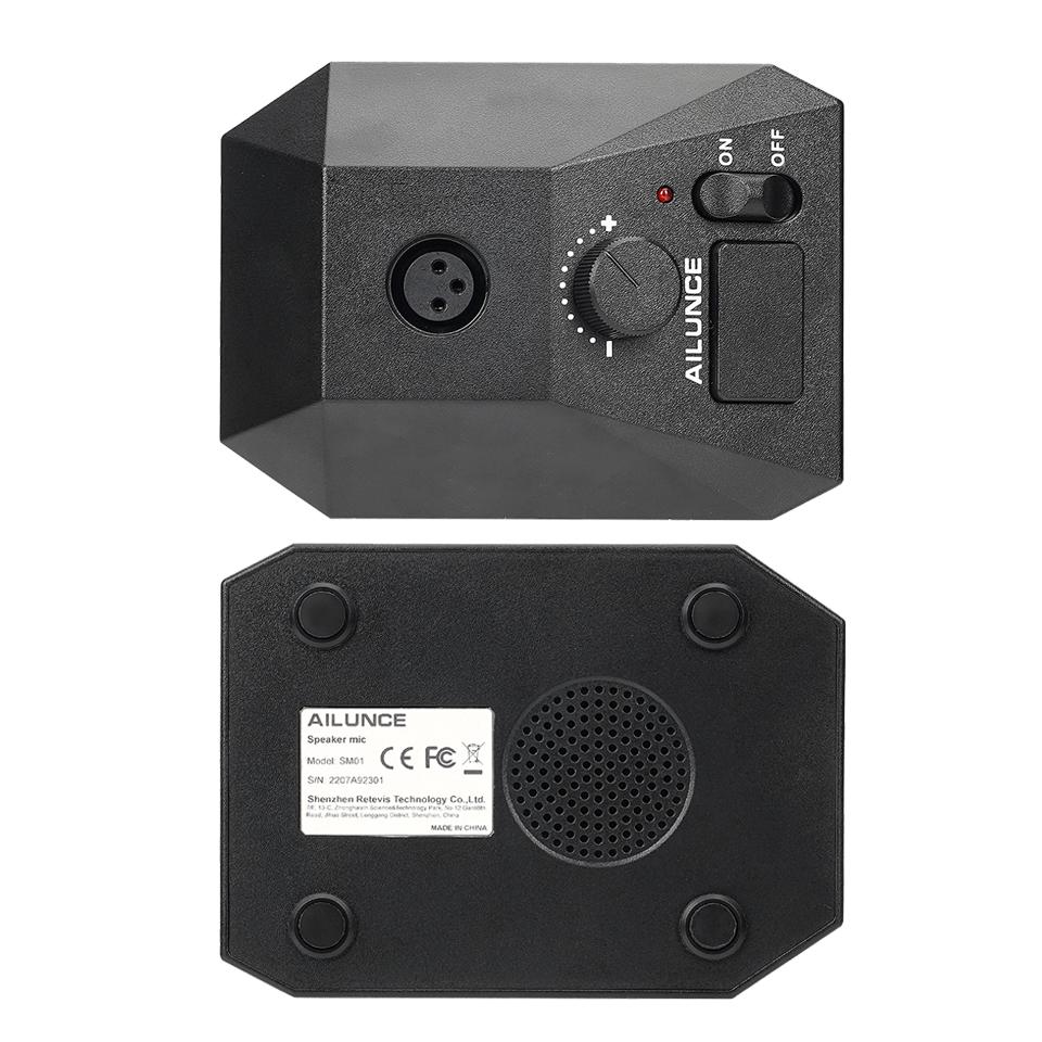 Aliunce Sm01 Microfone de mesa para walkie talkie Rt622 Rt3s Hd1 Ra685 Rt95 Rádio bidirecional Microfone de mão 2 pinos / Gp328plus