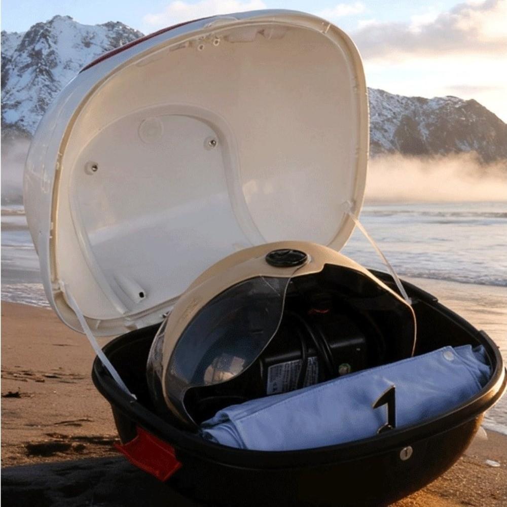 Lockable Motorcycle Trunk Plastic Motorbike Tail Trunk Universal Storage Case  Commuting