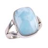 Natural Republic Larimar Gemstone 925 Solid Sterling Silver Gift Ring S.6 q5s99