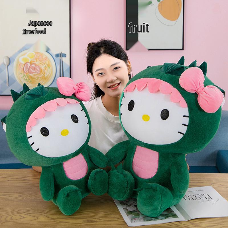 Hello Kitty Dinosaur Transformation Plush Toy - Creative Gift for Kids