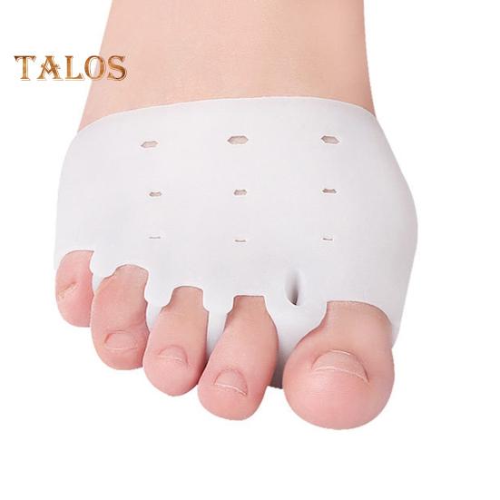 4 Paar Zehenspreizer aus Silikon für Plantarfasziitis, Ballenzehen, Mittelfuß-Yogakissen, therapeutische Keilrahmen für komfortable Unterstützung