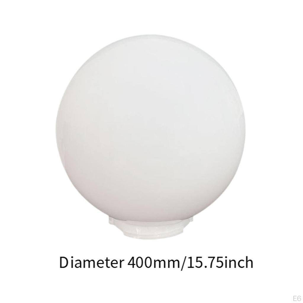 Acrylic Lamp Post Globe Ball Cover Decoration Lamps Posts Mounted Sphere Lampshade Replaces for