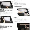 2Pcs Universal Car Side Window UV Protection Curtain Sun Shade Vehicle Slidable Retractable Window Shield for Sedan SUV 2024 New