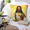 Święty Jezus Snoop Dogg Poszewka Drukowana Poliestrowa Poszewka na Poduszkę Prezent Poszewka na Poduszkę do Rzucania Dom Kwadratowa 1 szt.