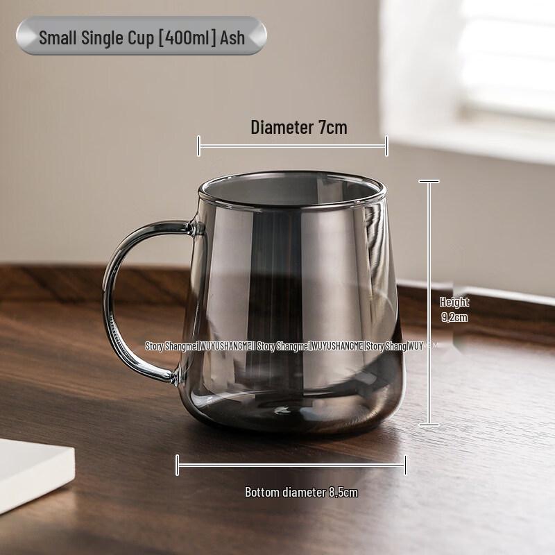 ZISIZ Glass Cup with Handle