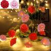 3M LED Rose String Lights Romantic Decor for Wedding Valentine Bedroom Garden Christmas Party Night Light