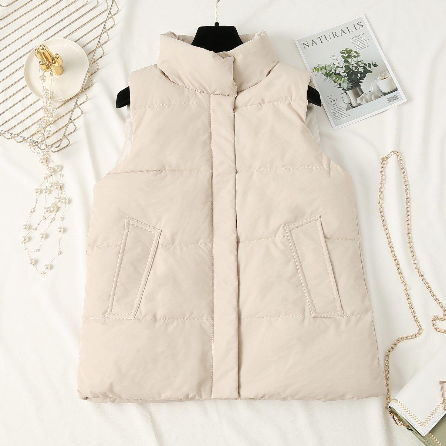 

Осенне-зимнее пуховое пальто, жилет, женская верхняя одежда, короткий дикий жилет, легкое хлопковое пальто, куртка Tide 5XL