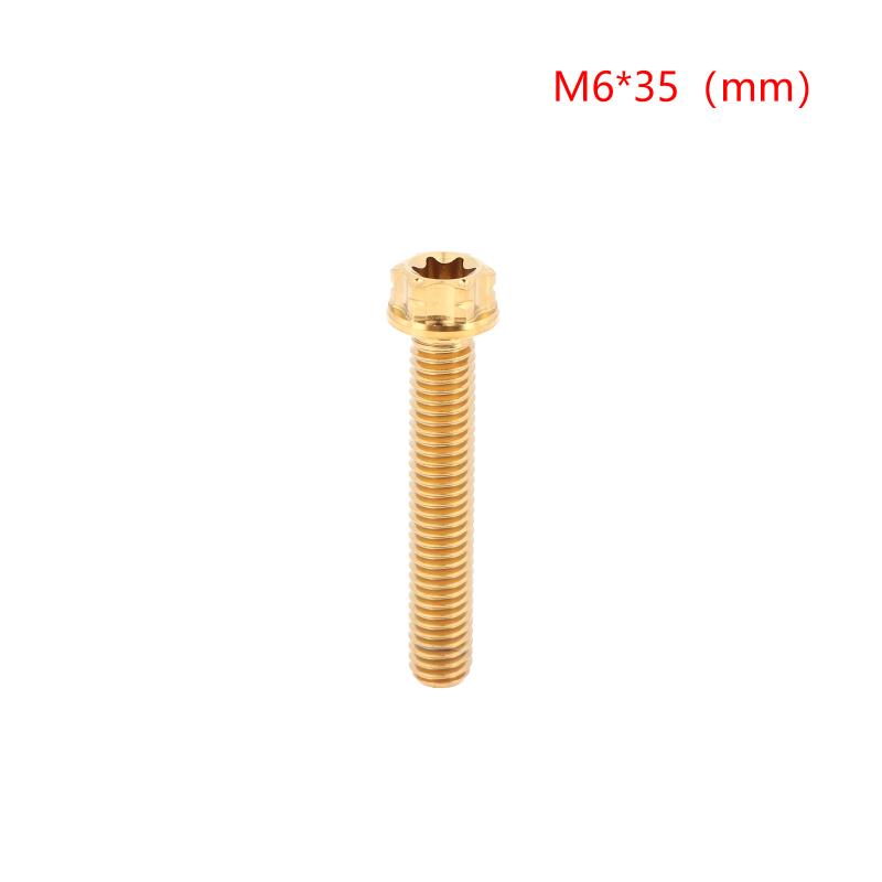 Versatile M6 Titanium Flanged Hexagon Head Bolts Suited for Bike Moto Car Projects