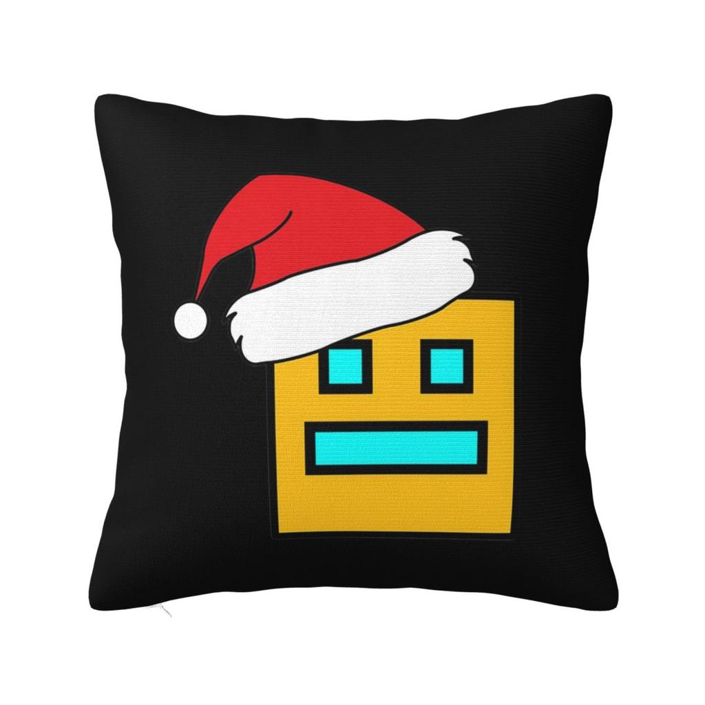 Video Game Geometry Dash Square Pillowcase Cushion Cover Pillow Case Throw Pillow Cover for Home Bedroom Car