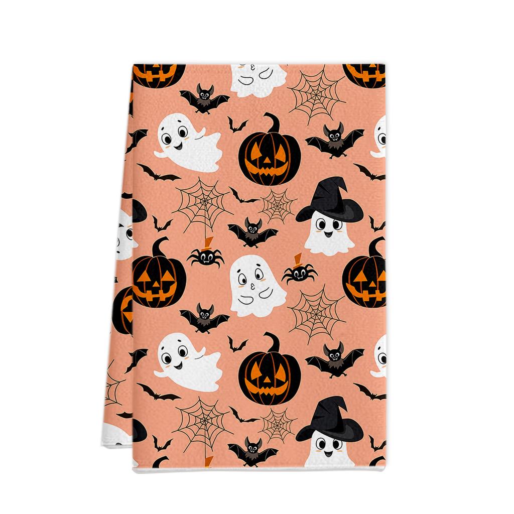 Halloween Towel Ornament Gift Microfiber Printing Kitchen Towel Special Dish Towel Rag
