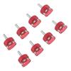 Quick Relse Thumb Screw Aluminium Alloy Red Hard Top Quick Removal Fastener Thumb Screws with Integrated D