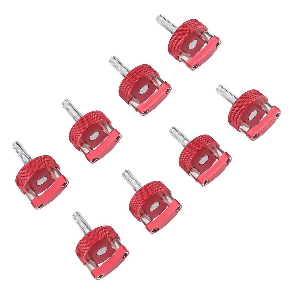 Quick Relse Thumb Screw Aluminium Alloy Red Hard Top Quick Removal Fastener Thumb Screws with Integrated D