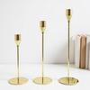 3Pcs Rust-proof Luxury Candlestick High Footed Wedding Candle Stand Living Room