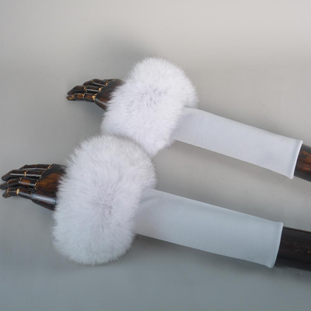 Fox Fur Cuff Arm Warmer Lady Bracelet Real Fur Wristband Glove High Quality Fox fur Cuffs Hot Sale Wrist Warmer