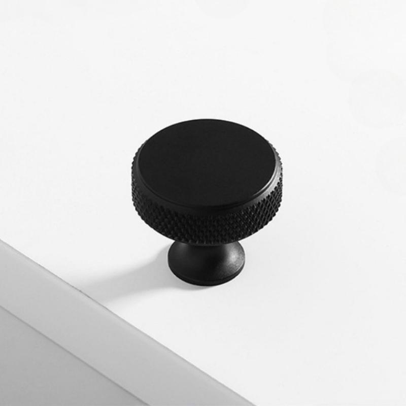 1pc European Style Single Hole Handle Round Button Modern Minimalist Bedside Table Wardrobe Door Wine Cabinet Drawer Circular