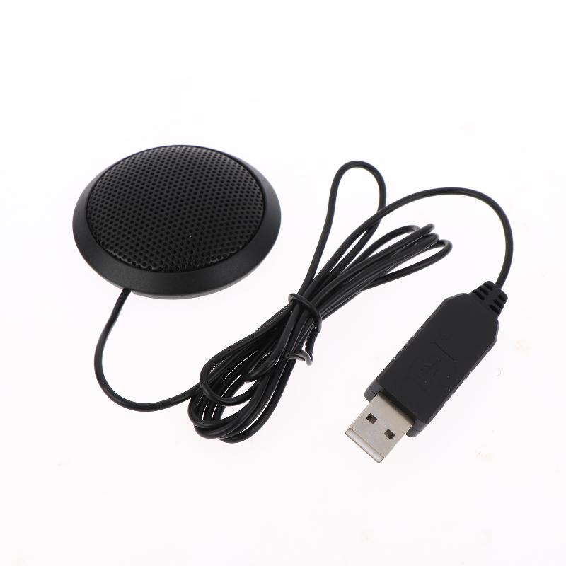 Usb/3.5Mm Conference Microphone Plug&Play 360° Omnidirectional Desktop Computer Mic For Computer Desktop Laptop