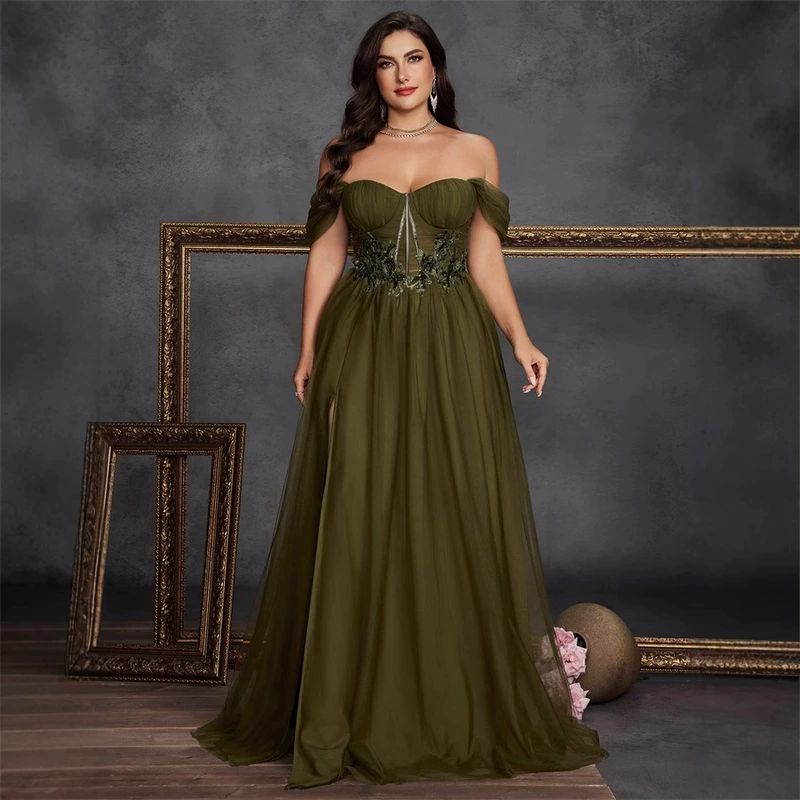 Plus Size Prom Dress Evening Gown Bridesmaid Dress 4XL Formal Dress