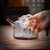 High-Temperature Resistant Glass Teapot with Large Capacity for Electric Stove and Fireplace Use