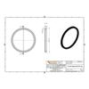 KG Pipe Joint DN 200, PVC Sealing Joint for Sanitation