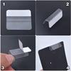 100x Earring Card Adapter Jewelry Display Clear Adhesive Lip for Necklace