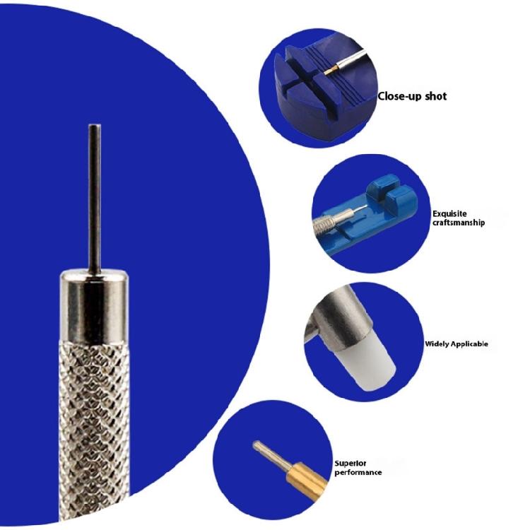 Watch Repair Tools Set For Bracelet Adjustment Contains Corrosion Resistant Metal Pins With Compact Organizer