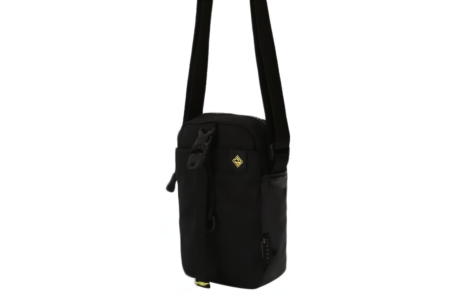Converse Polyamide With Polyester Small Square Bag Shoulder Bag, Crossbody Bag Regular Unisex Black 10020230-A01