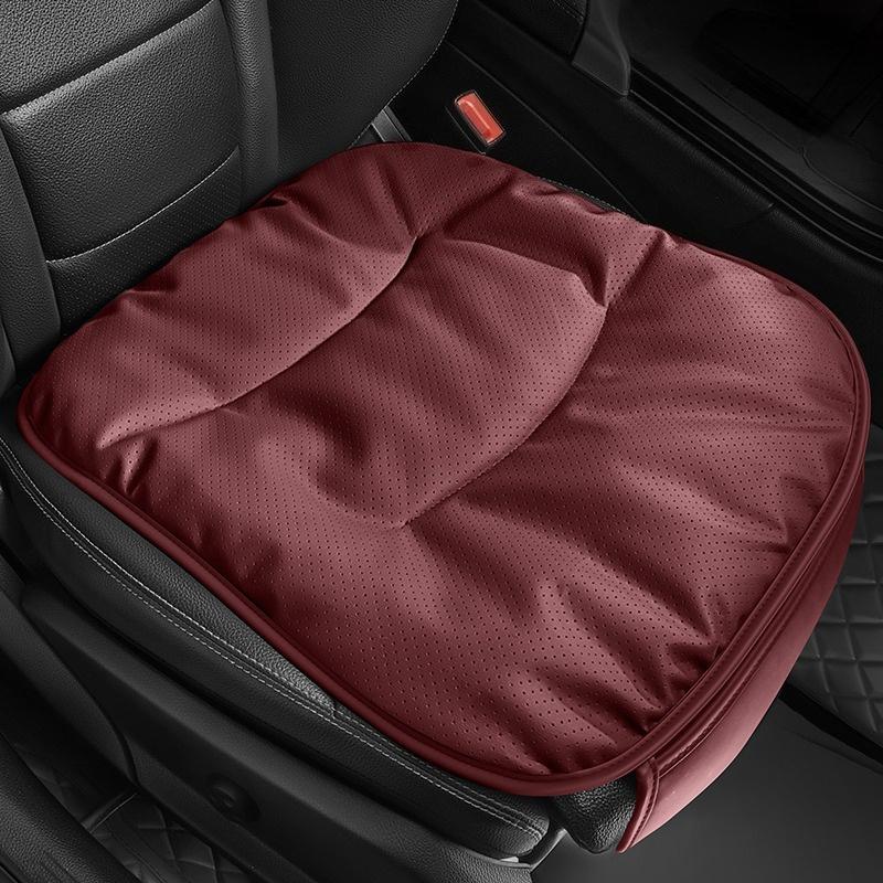 Premium Car seat cushion Luxury PU Leather Perforated Design Cloud Soft Sofa Comfort Sweat Absorbent Breathable Easy to install