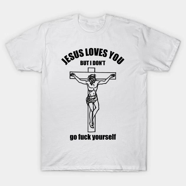 Jesus loves you tv show Christmas birthday halloween funny gift t shirt M