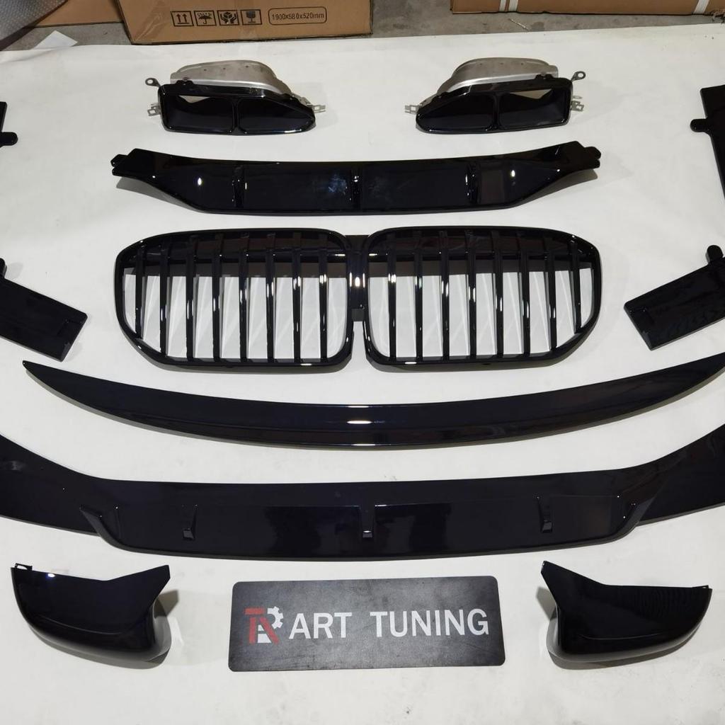 Glänzend Schwarz Lufteinlassgitter für BMW 7er G11/G12 LCI