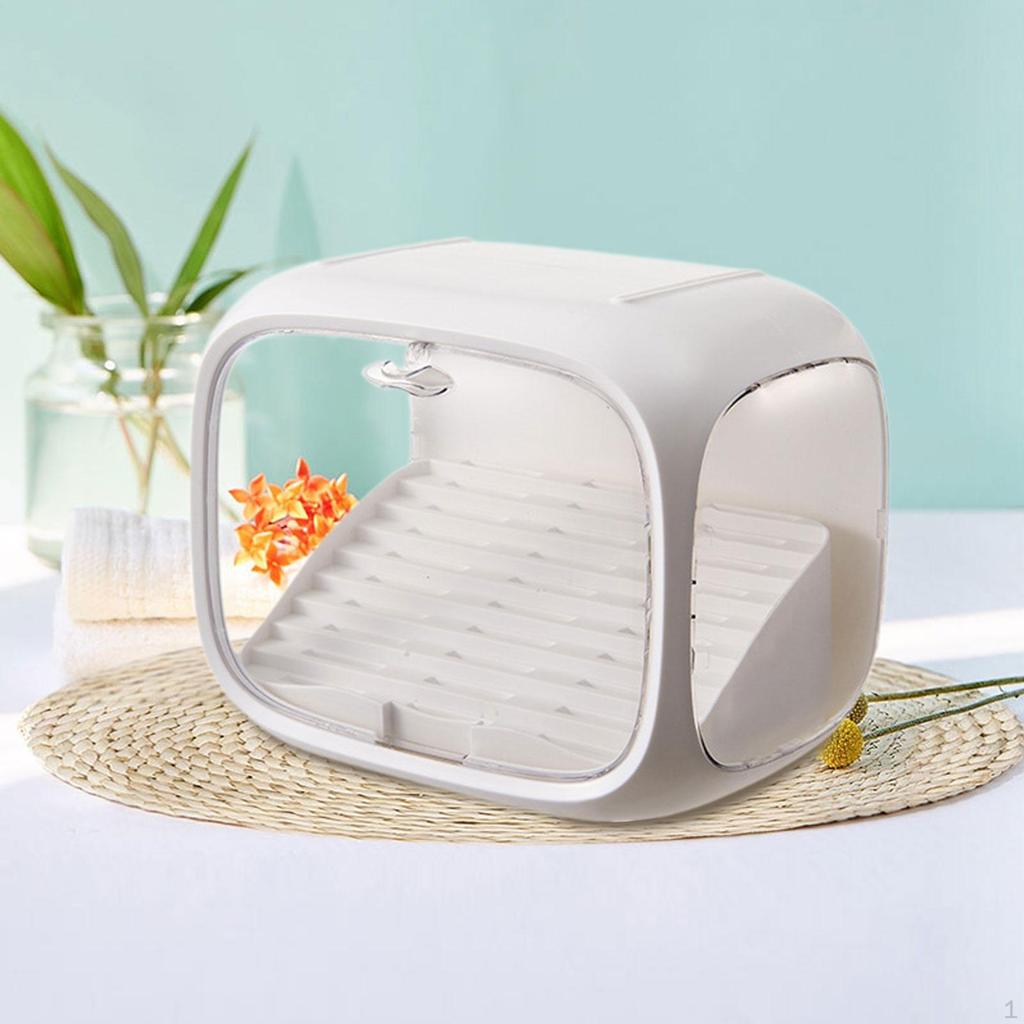 Case for Collectible Figures with Door, Organizer Box Miniature Statues