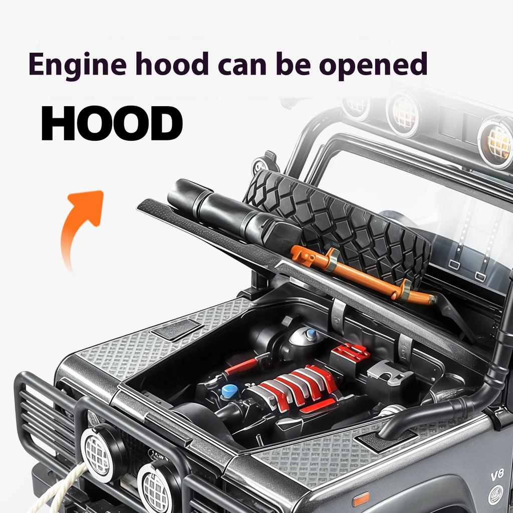 1/24 Land Rover Defender 110 Alloy Die Cast SUV Model Car Boys Birthday Gift Indoor Home Collection Hobby Ornaments