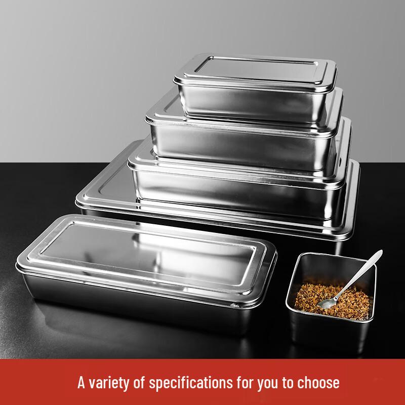 Weinas Japanese Style Stainless Steel Condiment Box with Spoons