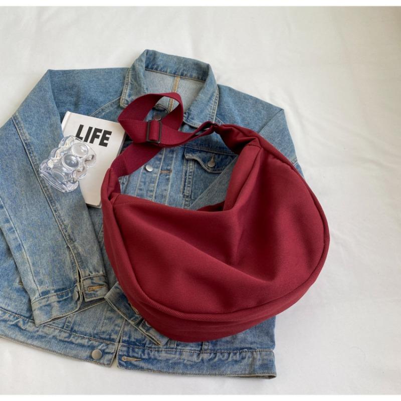 Setki Prostej Modnej Płóciennej Torby Tekstura Duża Pojemność Dojazdowa Niszowy Design Rekreacyjna Na Ramię Crossbody Torba Pierożek