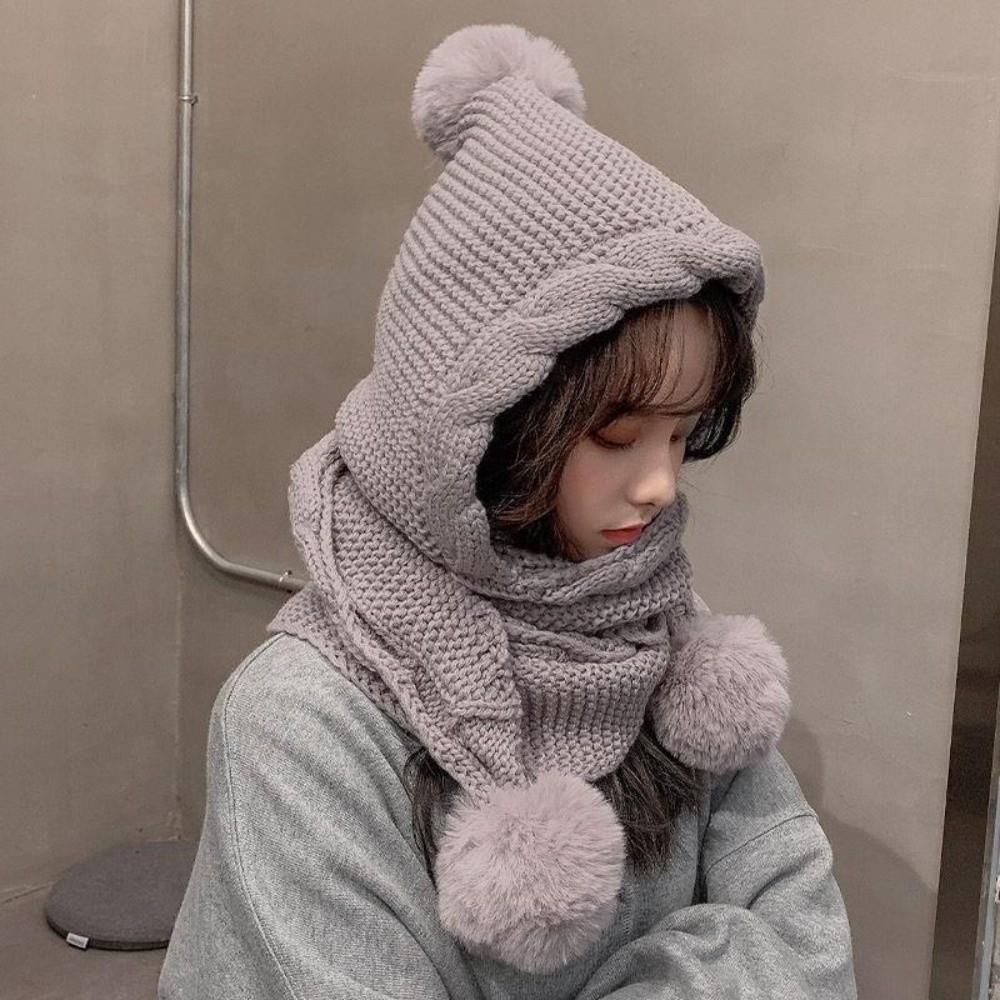 Neck Warmer Women Hooded Scarf Twist Cycling Balaclavas Hat Fashion Neckerchief  Outdoor