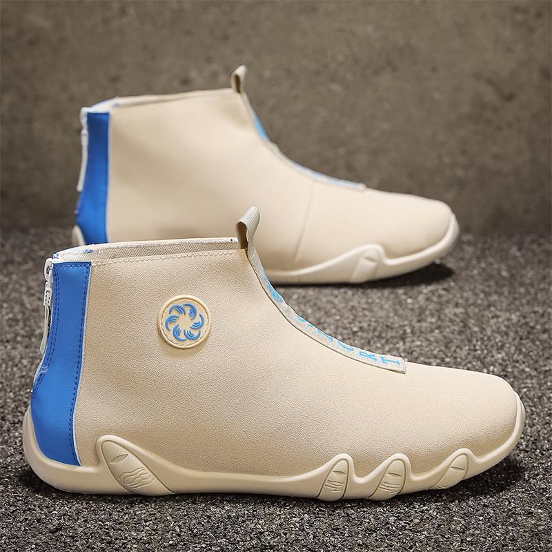 

Мужские туфли с одной педалью, осенний тренд, молния сзади, повседневная обувь, шапки, нескользящая обувь для вождения на тонкой подошве 39 бежевый