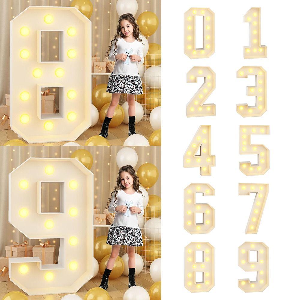 Leuchtende Ballons LED Licht Ballon 91cm Geburtstagsballon Rahmen Party Dekoration