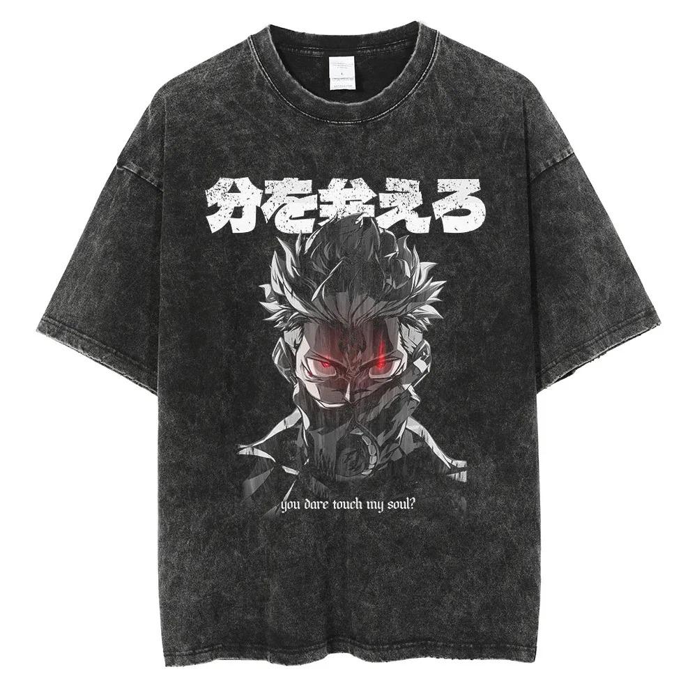 Jujutsu Kaisen Zen'in Maki & Mai Battle Scene Vintage Washed Anime T-Shirt, Unisex Dark Fantasy Anime Fan Streetwear Tee, 100% Cotton