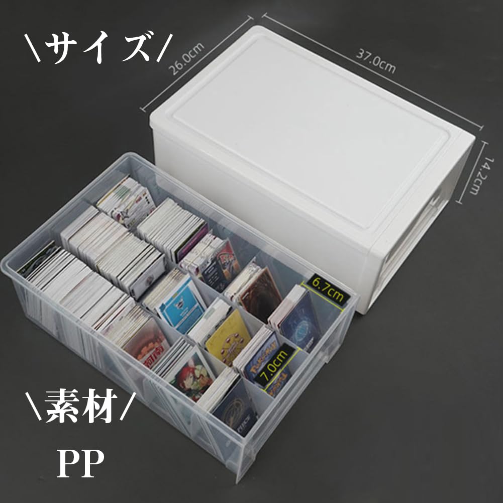 REDICE Deck Drawer Freely Large 26cm W X 37cm D X Card Trading Card Deck Box 1 Case, Style, Combinable, Capacity, 14.2cm H, Stackable, Box, Case,